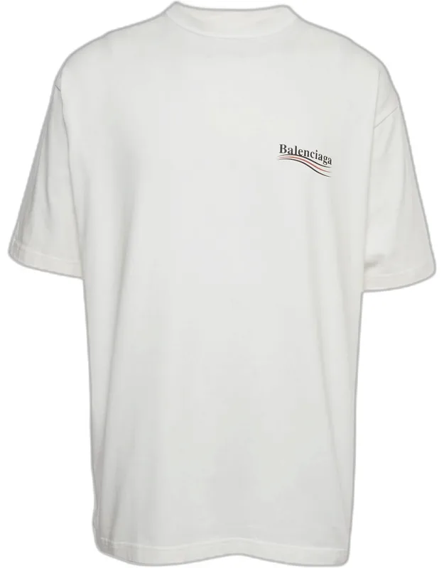 Political Campaign Logo Print Jersey Crewneck T-shirt