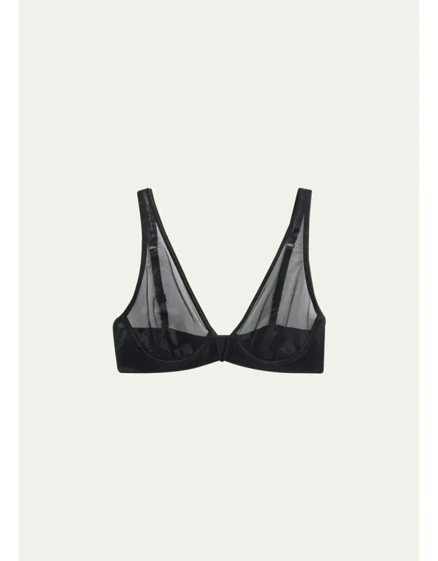 Mesh Underwire Bra