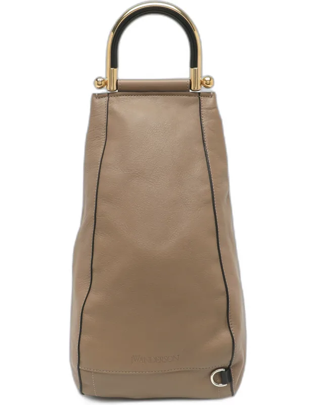 Sling One Shoulder Leather Backpack