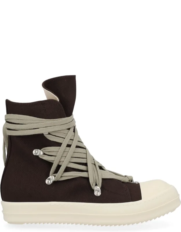 Sneakers In Denim "megalace"