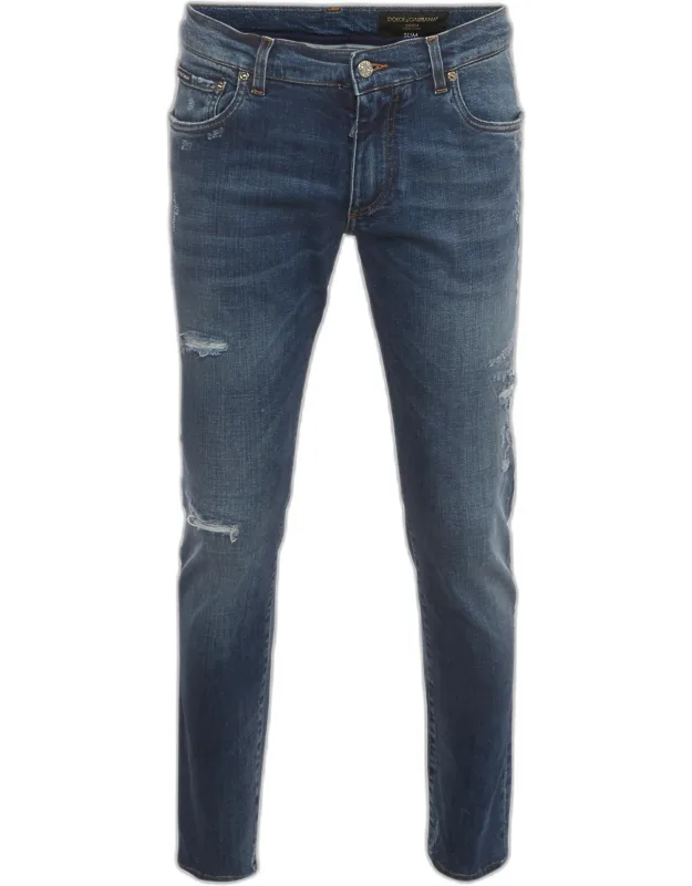 Distressed Slim Fit Jeans