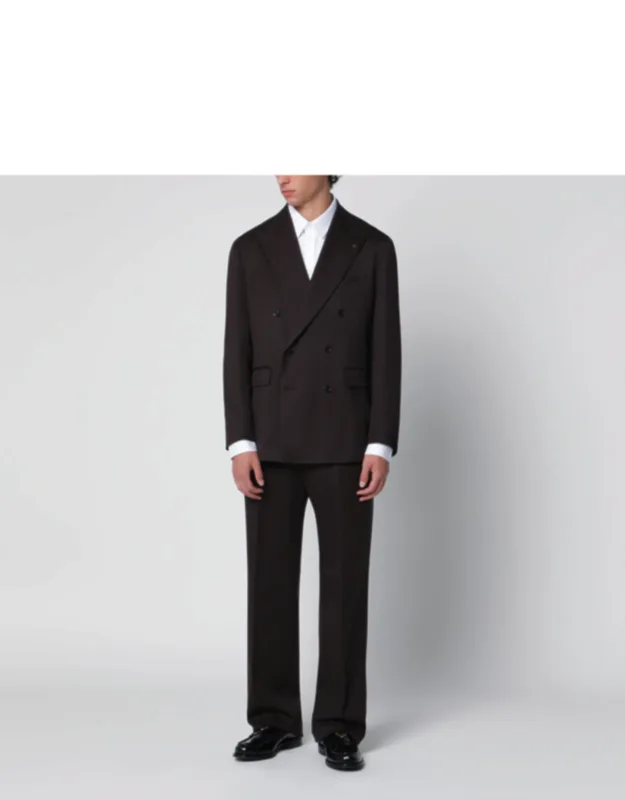 Double-breasted Wool Suit