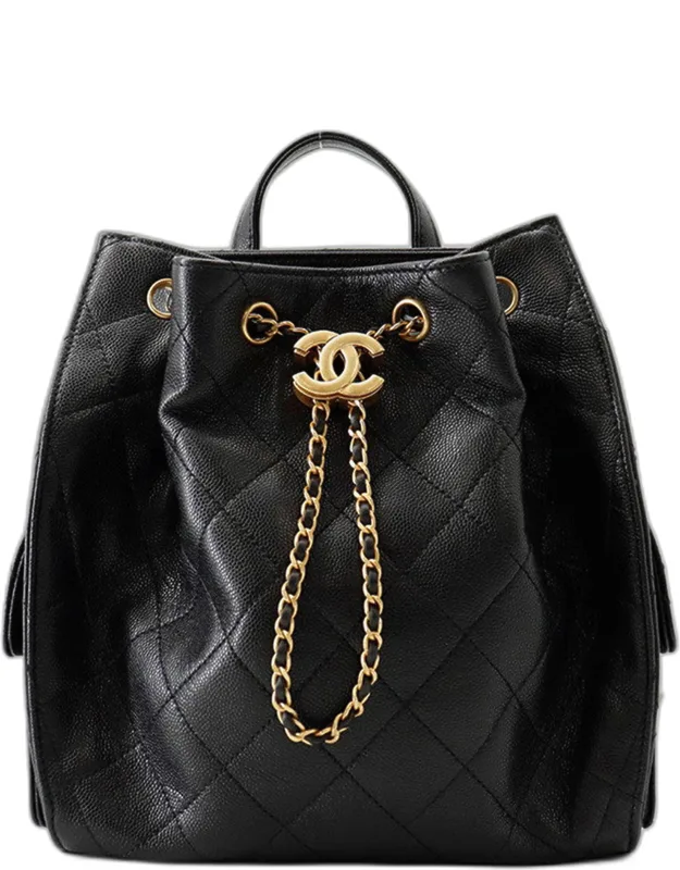 Chanel 25 Backpack Caviar Leather, Durable Design