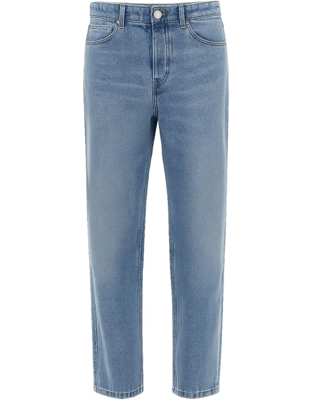 Tapered Cotton Jeans