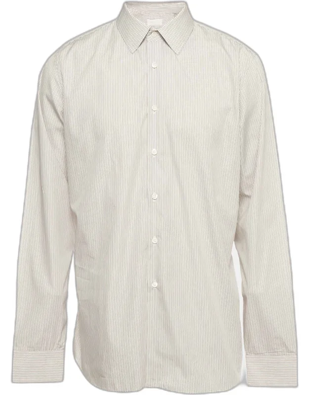 Multicolor Stripe Cotton Button Down T-shirt