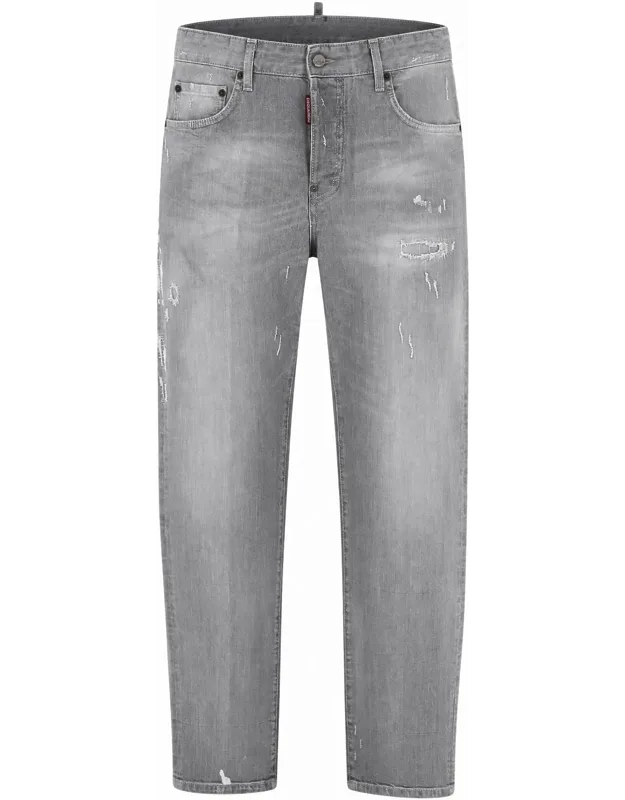 Jeans With Logo Patch