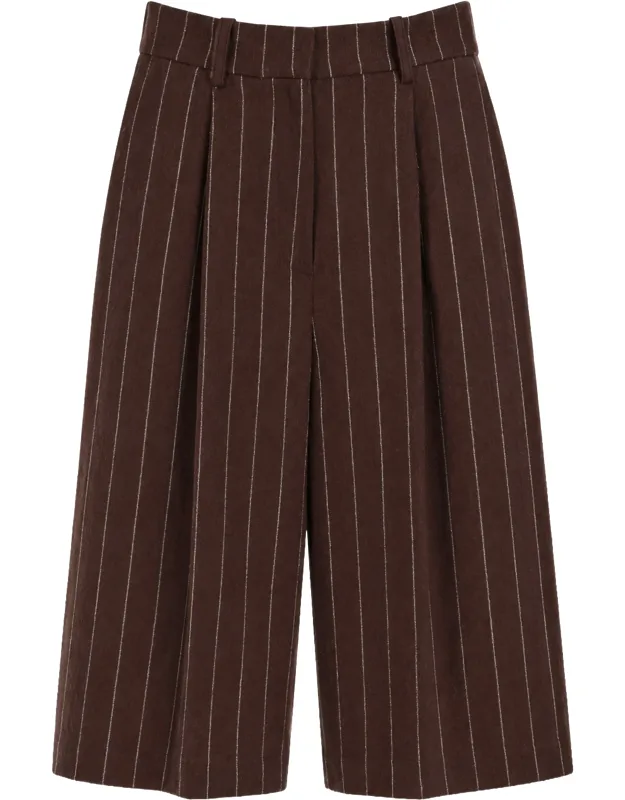 Shorts In Striped Fabric