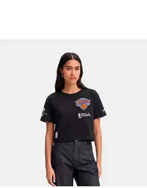 New York Knicks Script Tail Single Jersey Boxy T-shirt