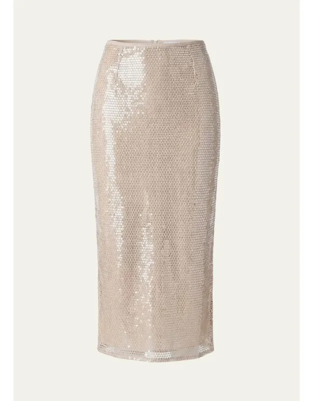 Sequined Pencil Skirt