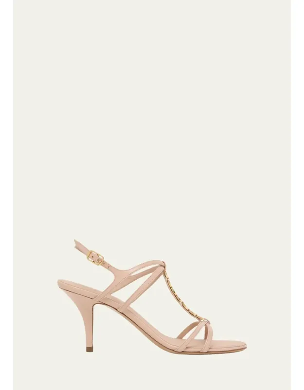 70mm Leather Sandals