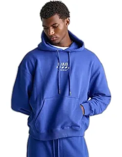 Diagonal Fleece Pullover Hoodie