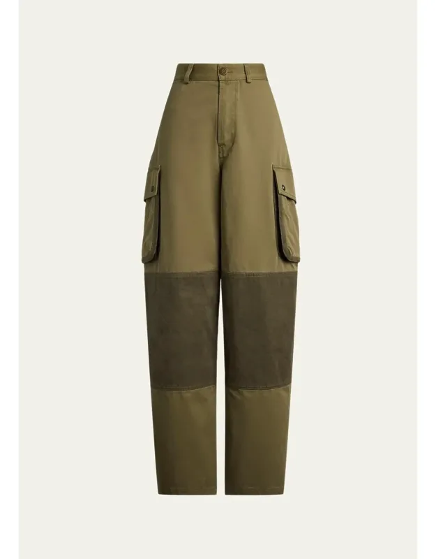 Cotton Denim Pants