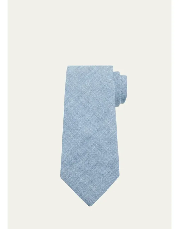 Delave Linen-blend Tie