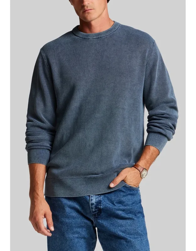 Weatherproof Vintage Traditional Fit Rib Knit Stonewash Sweater