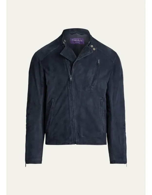 Suede Moto Jacket