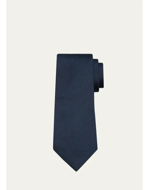 Pin Dot Silk Tie
