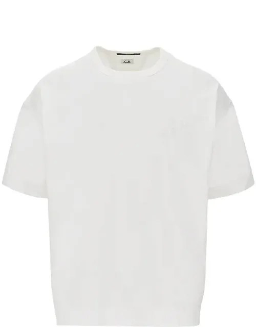 Cotton Jersey T-shirt With Logo Embroidery