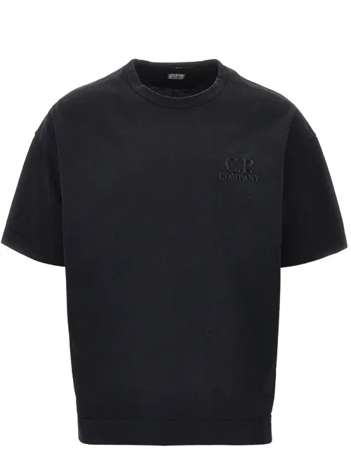 Cotton Jersey T-shirt With Logo Embroidery