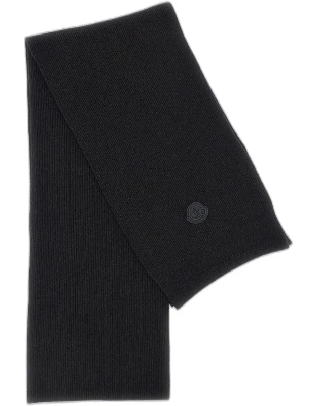 Rib Knit Wool Scarf
