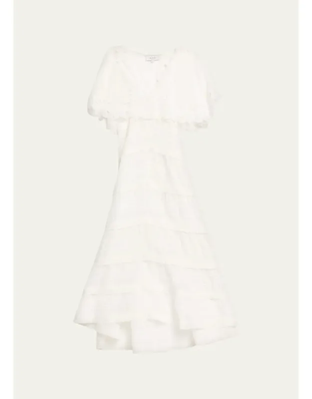 Embroidered Midi Dress