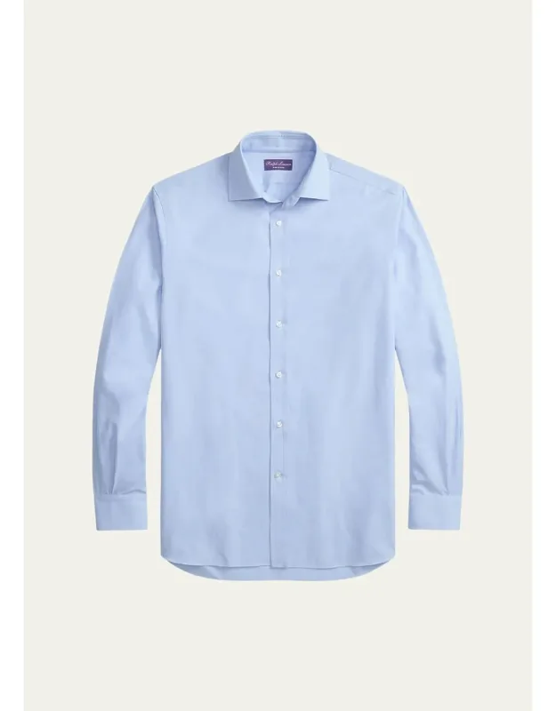 Diamond-textured Oxford Sport Shirt