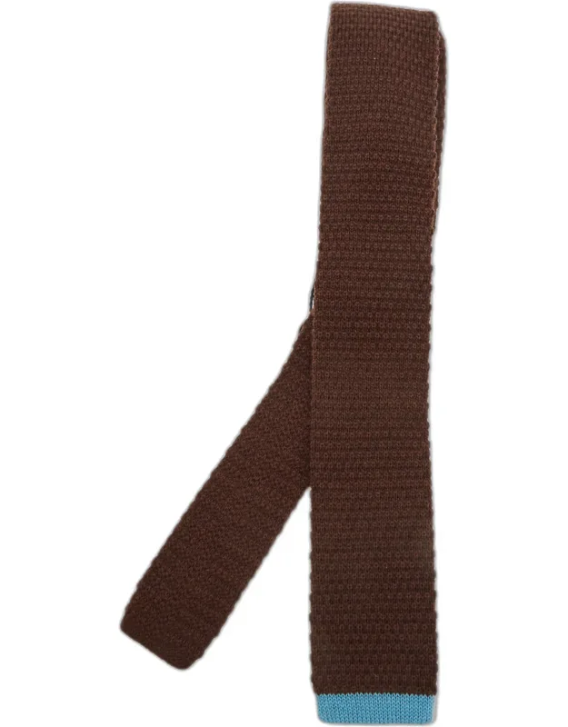Wool Knit Skinny Tie