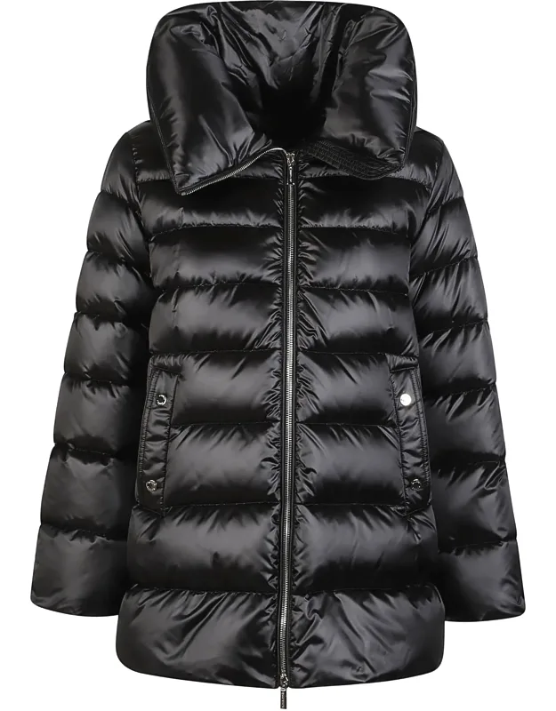 Shiny Quilted Down Jacket