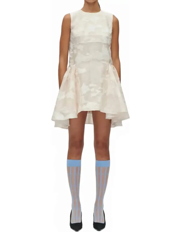 Romantic Ruffling Mini Dress