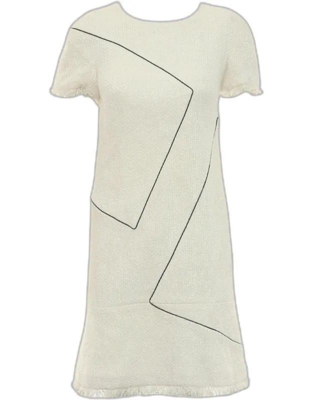 Geometric Tweed Dress