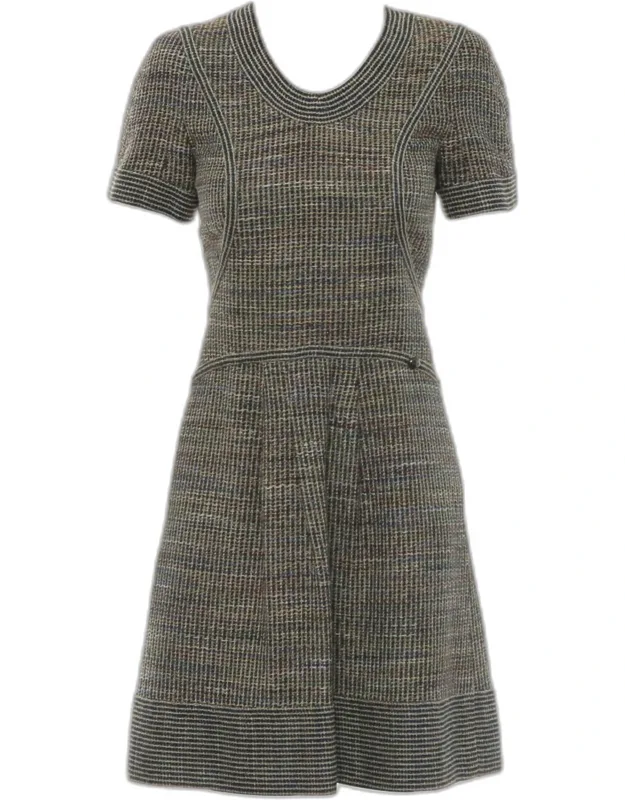 2015 Multicolor Tweed Day Dress