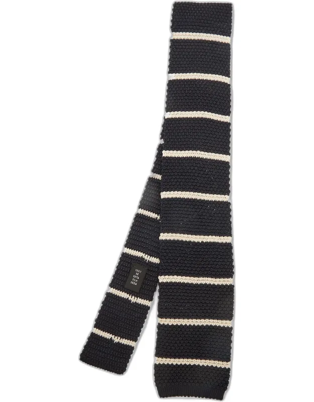 Striped Knit Silk Classic Tie