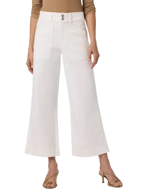 Wide Leg Cargo Ankle Jeans