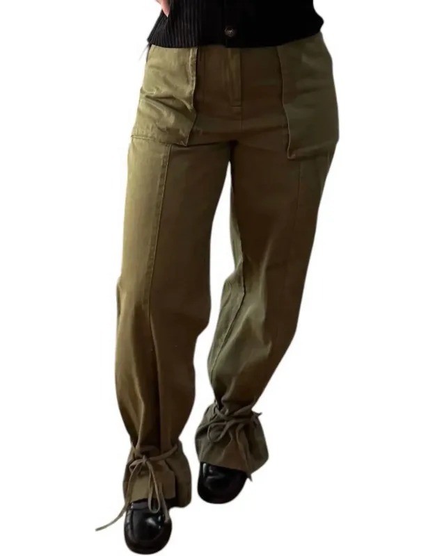 Tied With A Bow Cargo Pants