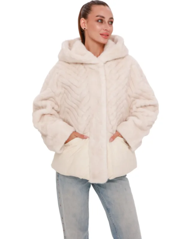 Eco-fur Down Fill Coat