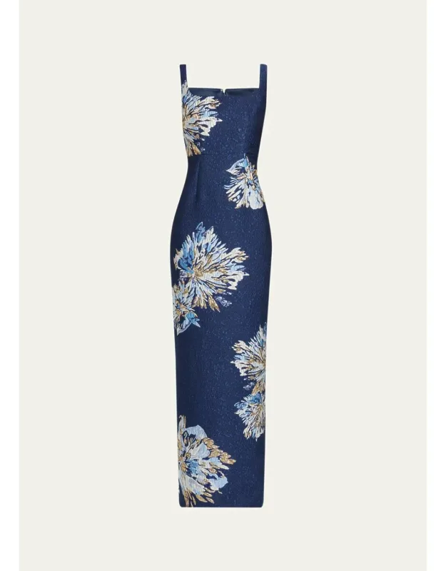 Brocade Column Dress