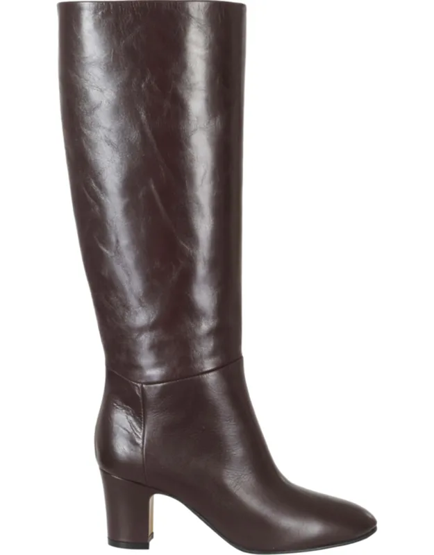 High Shaft Leather Sole Boots