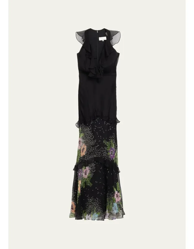 Tiered Ruffle Cocktail Dress