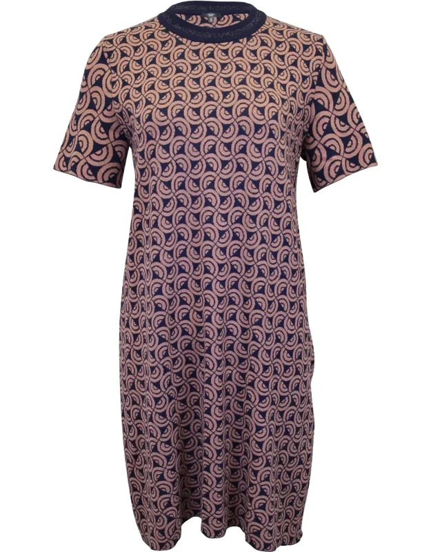 Lurex Knit Shift Dress