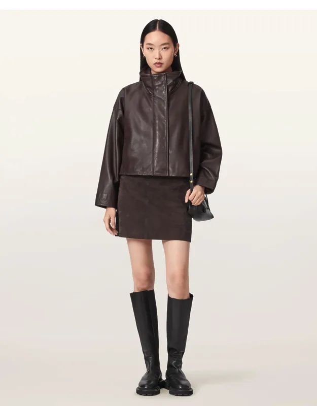 Suede Mini Skirt