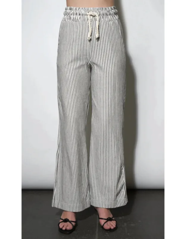Wide Leg Knit Pull Up Pants