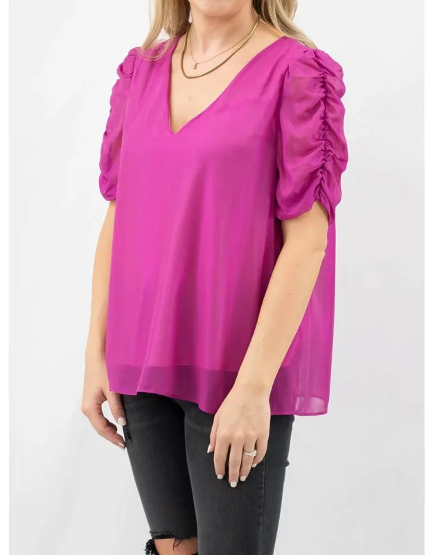 Sheer Metallic Top
