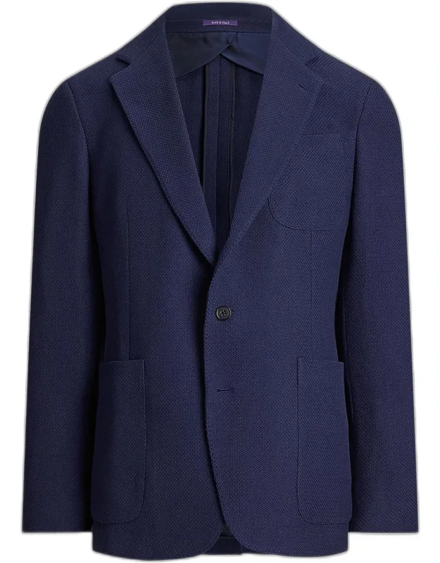 Panama Weave Patch Pocket Two-button Sport Coat