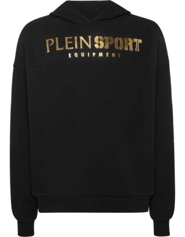 Laminated Hoodie Sweatshirt