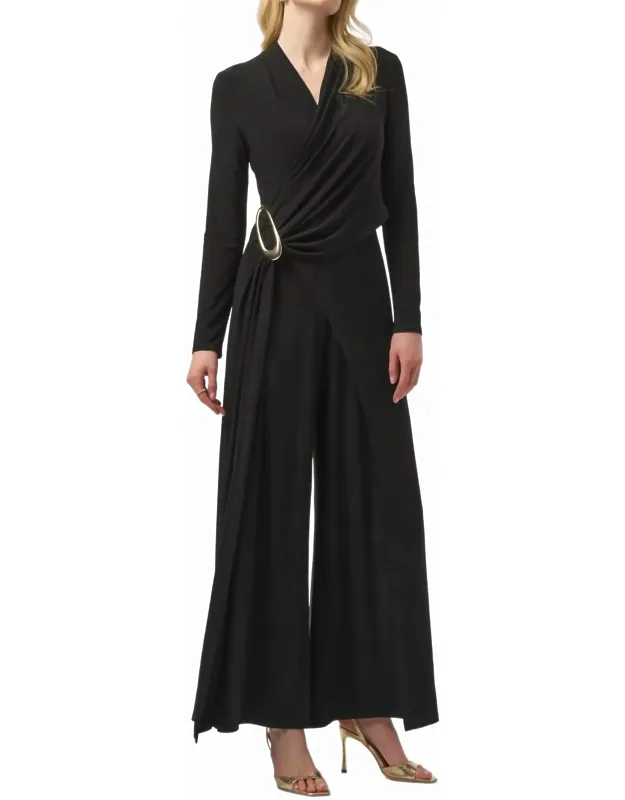 Silky Knit Wide-leg Jumpsuit