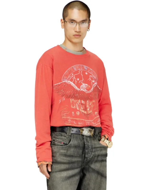 Long-sleeve T-shirt With Concert Graphics