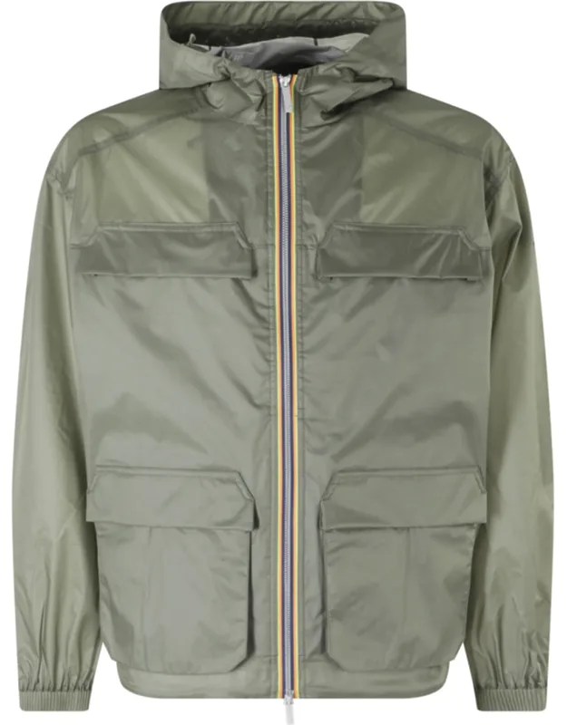 Extra Light Hooded Front Zip Nylon Jacket