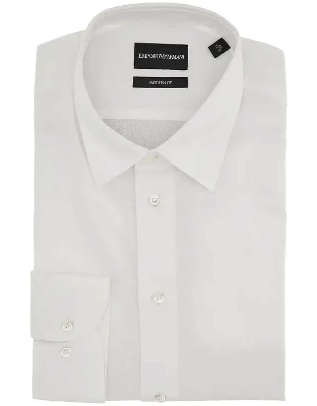 Jacquard Cotton Modern Fit Shirt