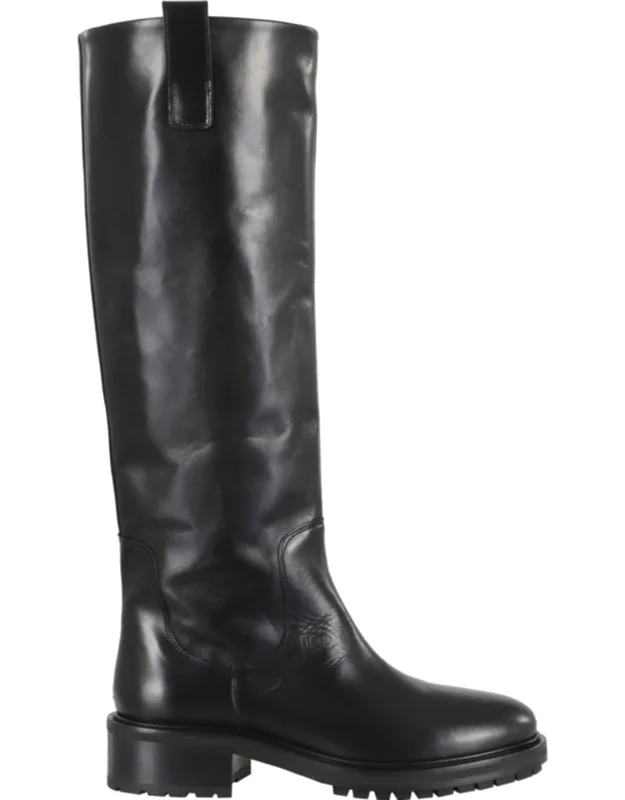 High-leg Pullers Leather Boots