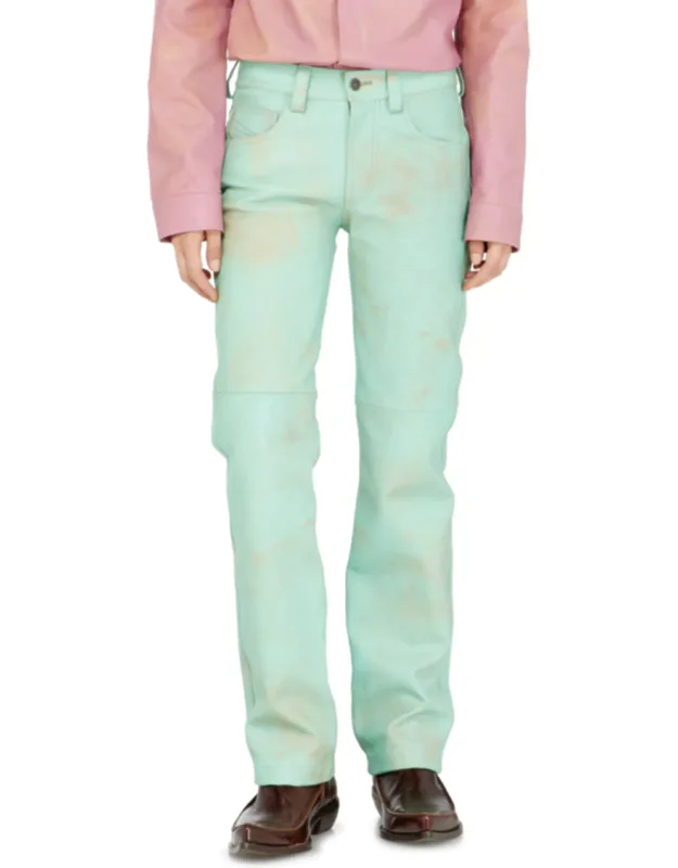 Treated Leather Pants