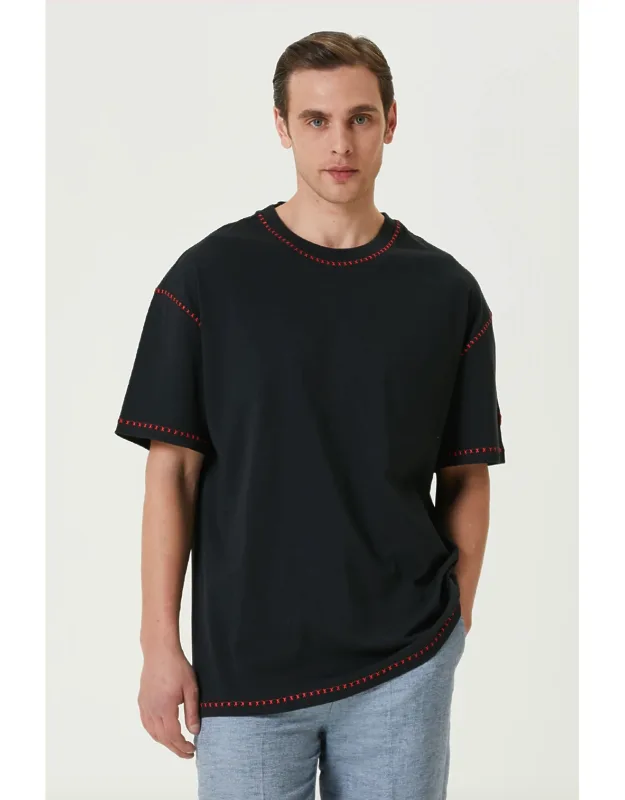 Pure Cotton Free Heaven Crochet T-shirt